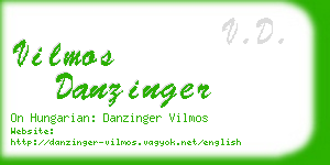 vilmos danzinger business card